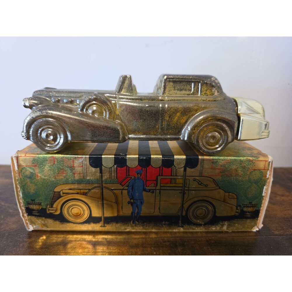 Vintage Avon Solid Gold Cadillac Excalibur After Shave, Mostly Full